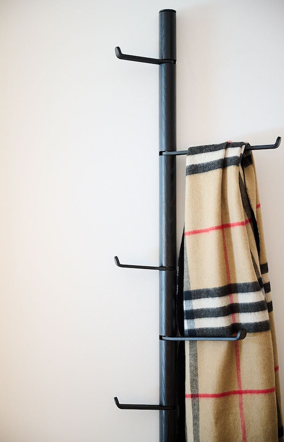 Vertical mounted coat discount rack