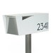 ANTHONY W - The White Minimalist, modern and contemporary mailbox - Vsons Design original, post mounted - locking option - post not included 