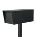 Anthony AB - All Black Minimalist - contemporary mailbox- Vsons Design original - modern post mounted - post not included - locking optional 