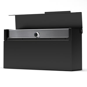 LOUIS BE modern and contemporary mailbox , black, laser engravable, Vsons Design original Wall Mounted mailbox image 6