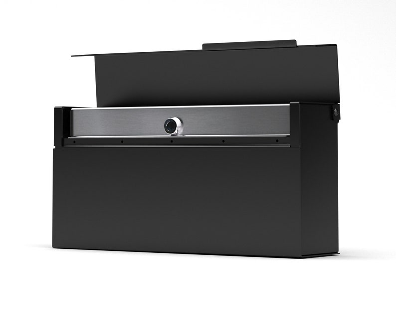 LOUIS BE modern and contemporary mailbox , black, laser engravable, Vsons Design original Wall Mounted mailbox image 6