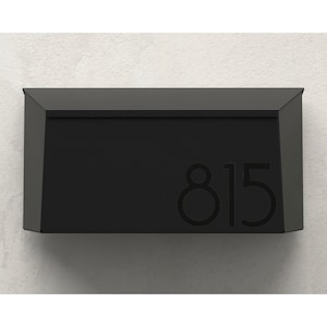 Diamond Angel weatherproof -modern wall mounted mailbox, Vsons Design Original, American aluminum black powder coated