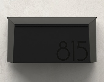 Diamond Angel weatherproof -modern wall mounted mailbox, Vsons Design Original, American aluminum black powder coated