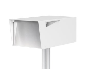 Jeremy W - Wide Minimalist - Modern and contemporary mailbox - Vsons Design original - stainless steel - post mounted - post not included