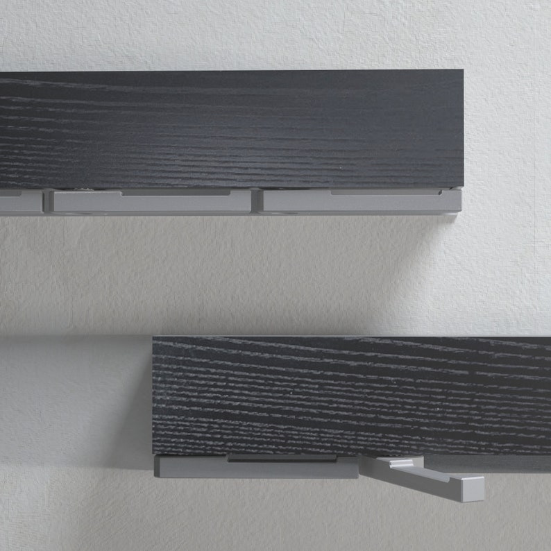 Oliver Black Modern wall mounted black ash coat rack image 2