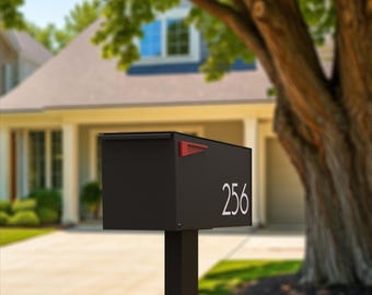 CLEARANCE - The original EraB - All Black Minimalist - Vsons Design - modern post mounted - post not included -
