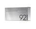 Louis S - modern and contemporary mailbox , Vsons Design Original - American brushed stainless steel - wall mounted mailbox, 