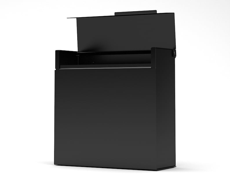 MARTIN B - Square modern and contemporary mailbox, Vsons Design original, Wall Mounted mailbox 画像 5