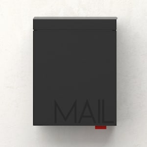 NEW - Black Modern ELY mailbox - Vsonsdesign, Modern waterproof Mailbox, Wall Mounted mailbox, MODERN Vsons