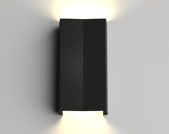 Modern wall light LUMINA Origami black, outdoor indoor, Matte Black Light - Mid Century Sconce - Wall Light listed - Modern Lighting