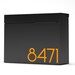 Mitch B - modern wall mounted mailbox , Vsons Design Original, designed and made in north America, American aluminum black powder coated 