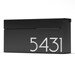 LOUIS BE - modern and contemporary mailbox , black, laser engravable, Vsons Design original- Wall Mounted mailbox 