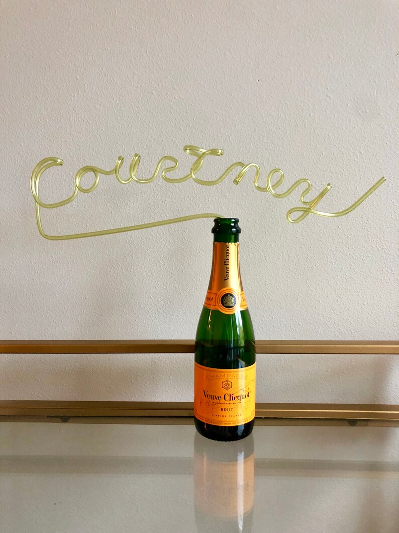 Customizable Party Crazy Straws Personalized Name Straw Etsy