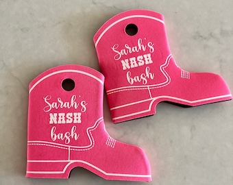 CUSTOM COWGIRL BOOT can cooler, Bachelorette party favors, Bride or Die, Cowboy Boot, Bachelorette, Slim Can Cooler, Yeehaw, Bridesmaid gift