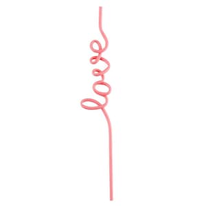 LOVE Silly Straws, Bachelorette Party Decorations, Word Straw, Love Straw, Bachelorette Decor, Valentine's day Party, Valentine's straws