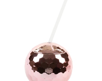 Pink Disco Ball Party Cup | Disco Cowgirl | Disco Bachelorette | Disco Ball Drink Tumbler | Disco Ball cup