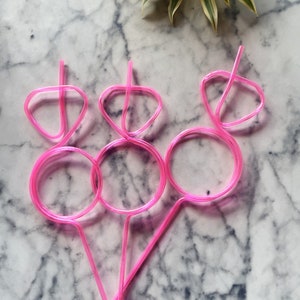 Diamond Ring Straws, Bachelorette Decor, Bachelorette Straws, Bachelorette Party Favors -  10 PACK