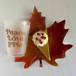 Thanksgiving Cups, Frosted Cups, Party Cups, Reusable Thanksgiving Cups,  Friendsgiving, Holiday Cups, SET OF 10