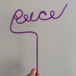 In Stock Discounted Blue and Purple Name Straw, Crazy Straws, Kids Name Straw, Party Favor, Custom Name Straws, Custom Straw, Party Straws