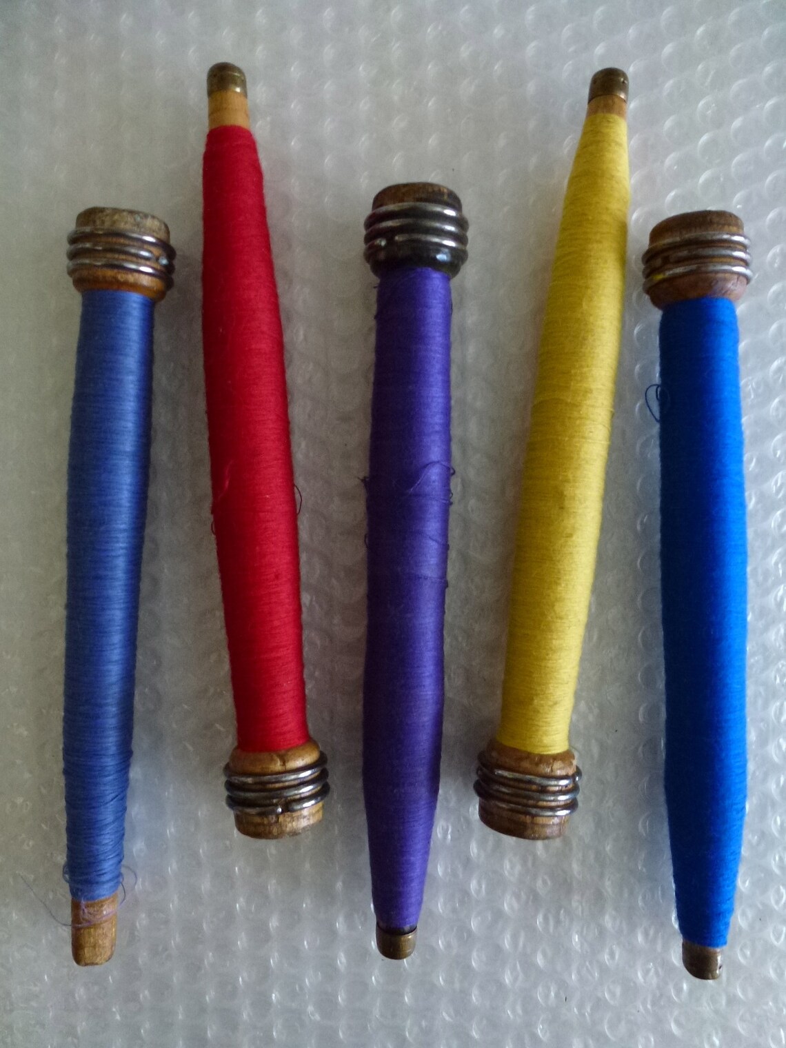 Shuttlecock Thread Bobbin Spool Loom Weaving Multicolor Lot Etsy