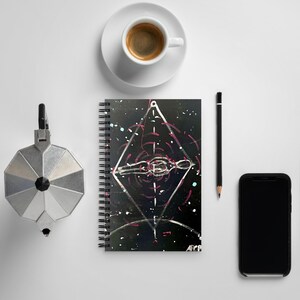 Womb Activation Spiral Notebook – Feminine Energy Journal Gift for Women, Sacred Design, Spiritual Stationery for Manifestation