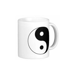 Ceramic Mug - Chinese Yin Yang Black/White