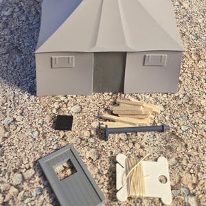 MASH Military Tent Kit 87, 72, 48 or 35 Scales & Adirondack Chairs