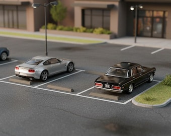 Parking Lot Curb Stops for Die Cast Cars 1/87, 1/64 1/43 and 1/24 scales