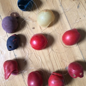 Tutti Frutti : Batch of 10 clown noses . Ensemble de 10 nez de clown , tous différents image 4