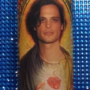 Matthew Gray Gubler Celebrity Saint Prayer Candle image 2