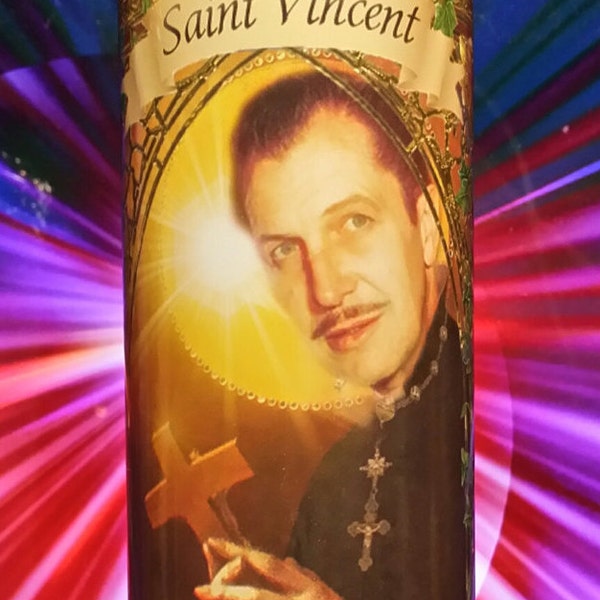 Vincent Price -  Celebrity Saint Prayer Candle