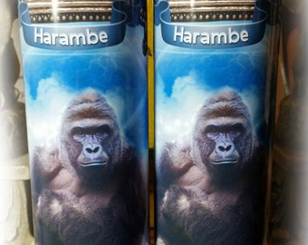 #RIPHarambe Harambe Etched Shot Glass Gorilla Shots for Harambe Memorial RIP Harambe Shot Glass