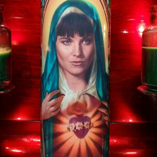 Xena Warrior Princess  - Celebrity Saint Prayer Candle