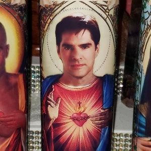 U Pick 4 Candle set of Criminal Minds CAST Celebrity Saint Prayer Candle image 4