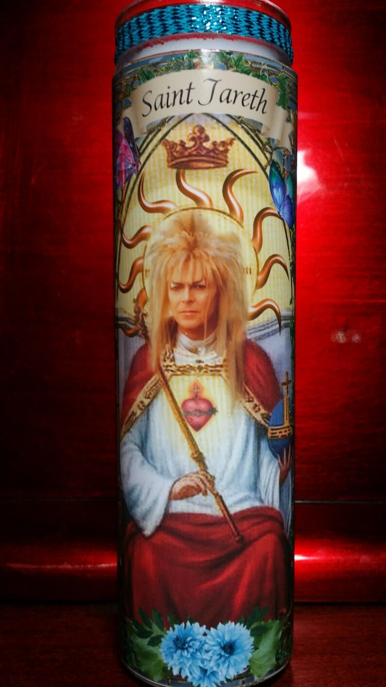 Jareth Bowie Devotional Celebrity Saint Prayer Candle - Etsy