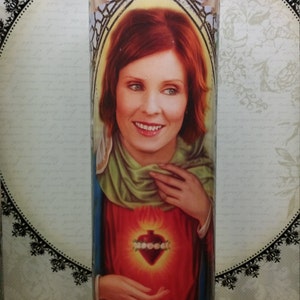 Sex in the City Miranda Cynthia Nixon Celebrity Saint Prayer Candle Church image 1