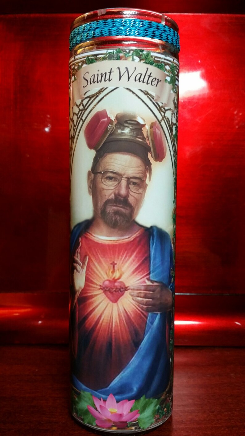 Walter White Breaking Bad Celebrity Saint Prayer Candle Etsy