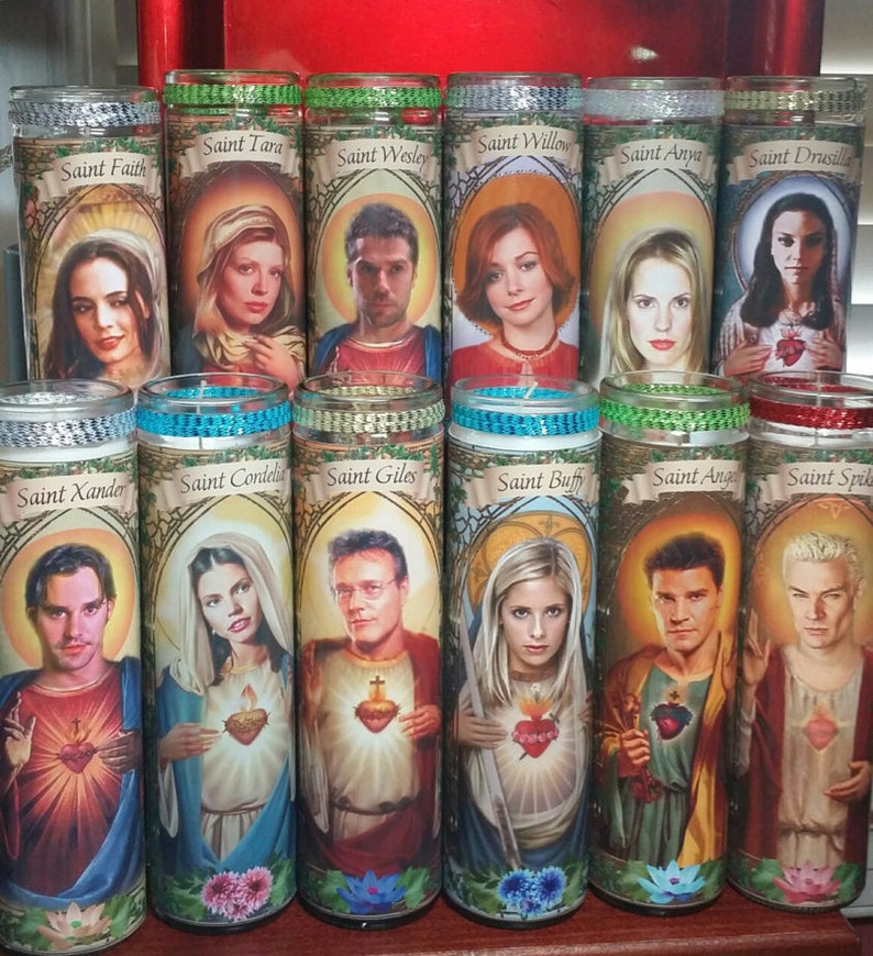 Sarah Michelle Gellar Celebrity Saint prayer Candles Buffy the Vampire Slayer Buffy