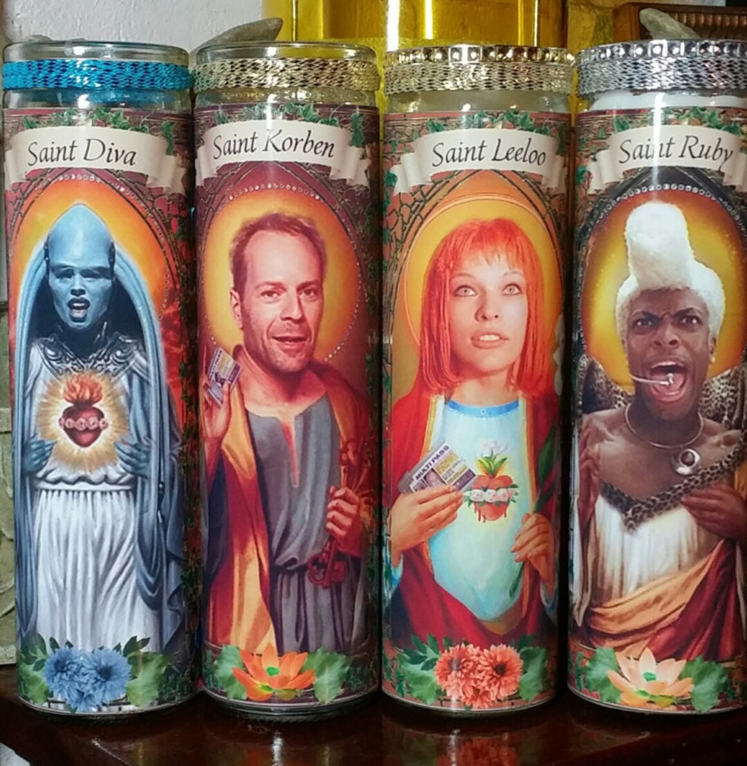 Set of 4 Fifth 5th Element Cast Leeloo, Korben Dallas, Ruby Rohd and