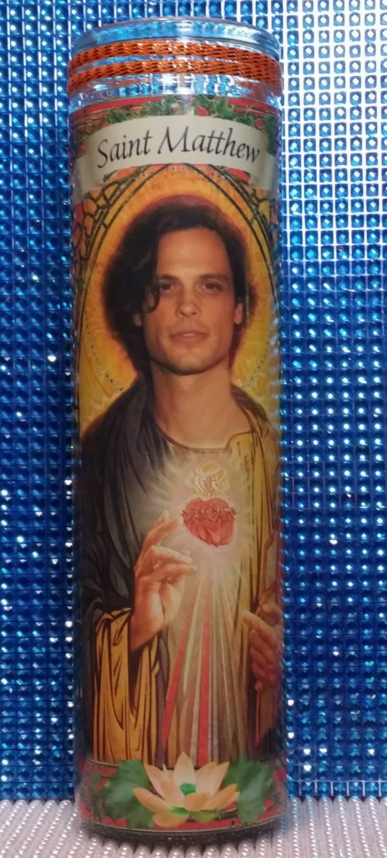 Matthew Gray Gubler Celebrity Saint Prayer Candle image 2