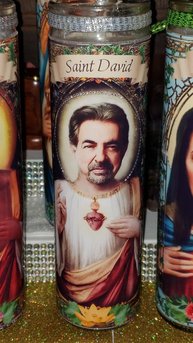 U Pick 4 Candle set of Criminal Minds CAST Celebrity Saint Prayer Candle image 3