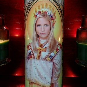 Buffy Saint Prayer Candle - The Vampire Slayer - Sarah Michelle Gellar