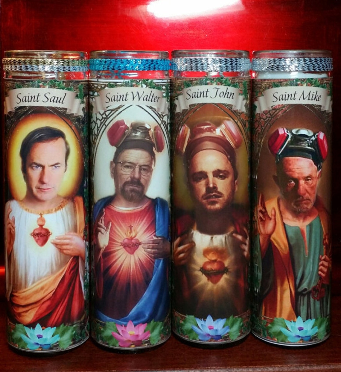 Saul Goodman Breaking Bad Celebrity Saint Prayer Candle Etsy Ireland