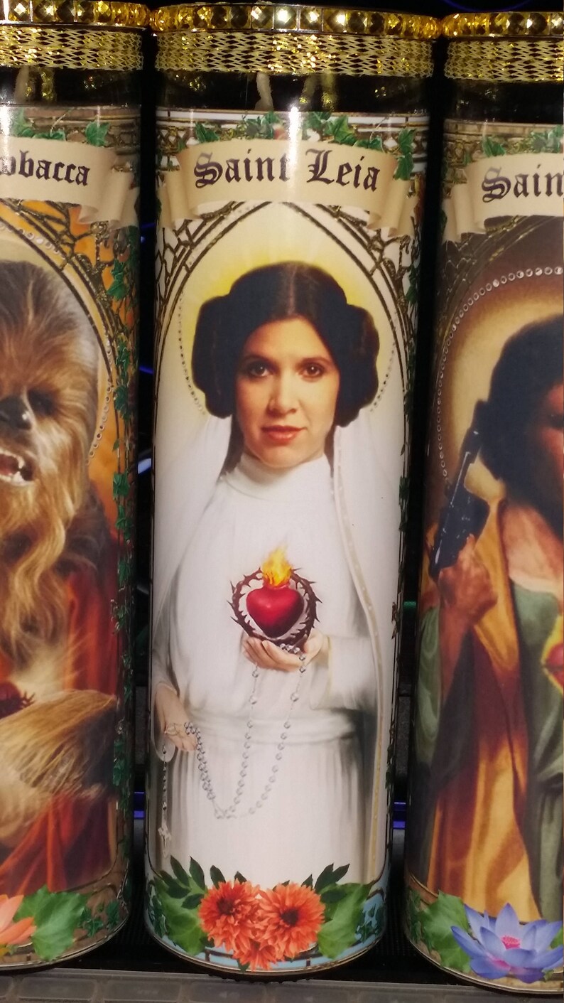 Carrie Fisher Celebrity Saint Prayer Candle Church - Etsy