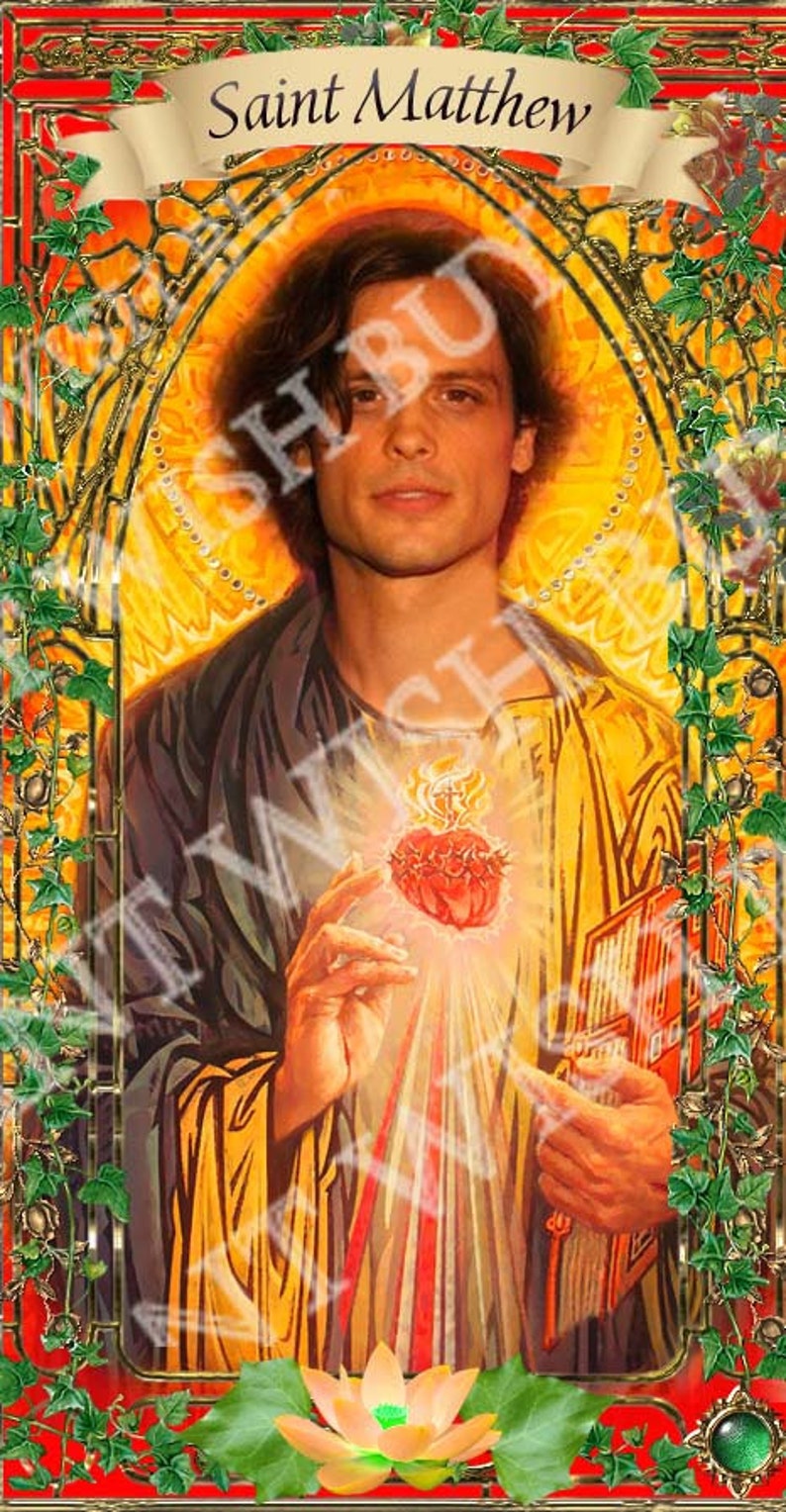 Matthew Gray Gubler Celebrity Saint Prayer Candle image 3