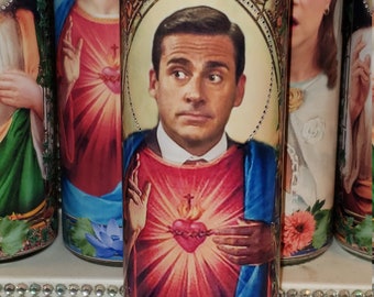 Michael Scott of The Office  - Celebrity Saint prayer Candles