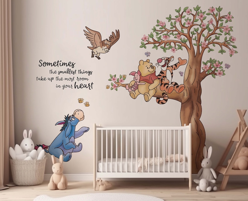 Winnie The Pooh, Winnie and Friends Wall Decal, Kids Wall Stickers image 2