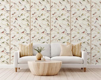 Hermosos papeles pintados de pájaros para el hogar o la oficina, papeles pintados de pájaros inspirados en la naturaleza, papeles pintados de pájaros elegantes y coloridos, colección de papeles pintados de pájaros