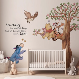 Winnie The Pooh, Winnie and Friends Wall Decal, Kids Wall Stickers