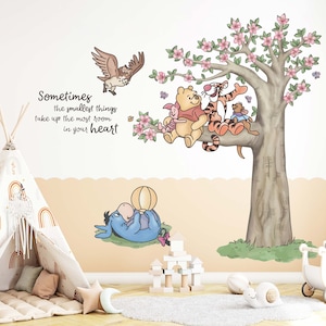 Winnie the Pooh and Friends Wall Decal | Magical Kids Room Stickers | Nursery and Playroom Deco
